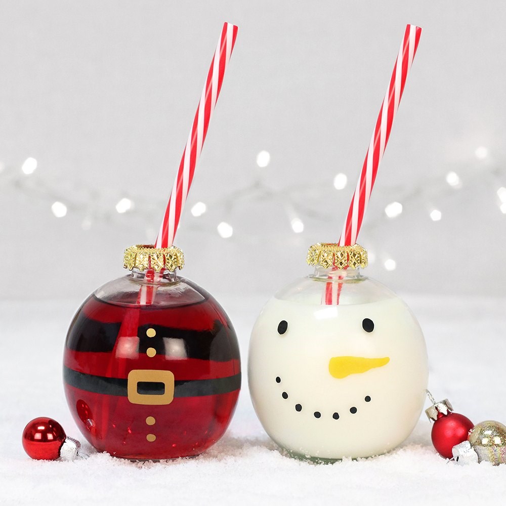 Snowman drinking best sale glasses
